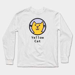 The Yellow Cat Portrait Long Sleeve T-Shirt